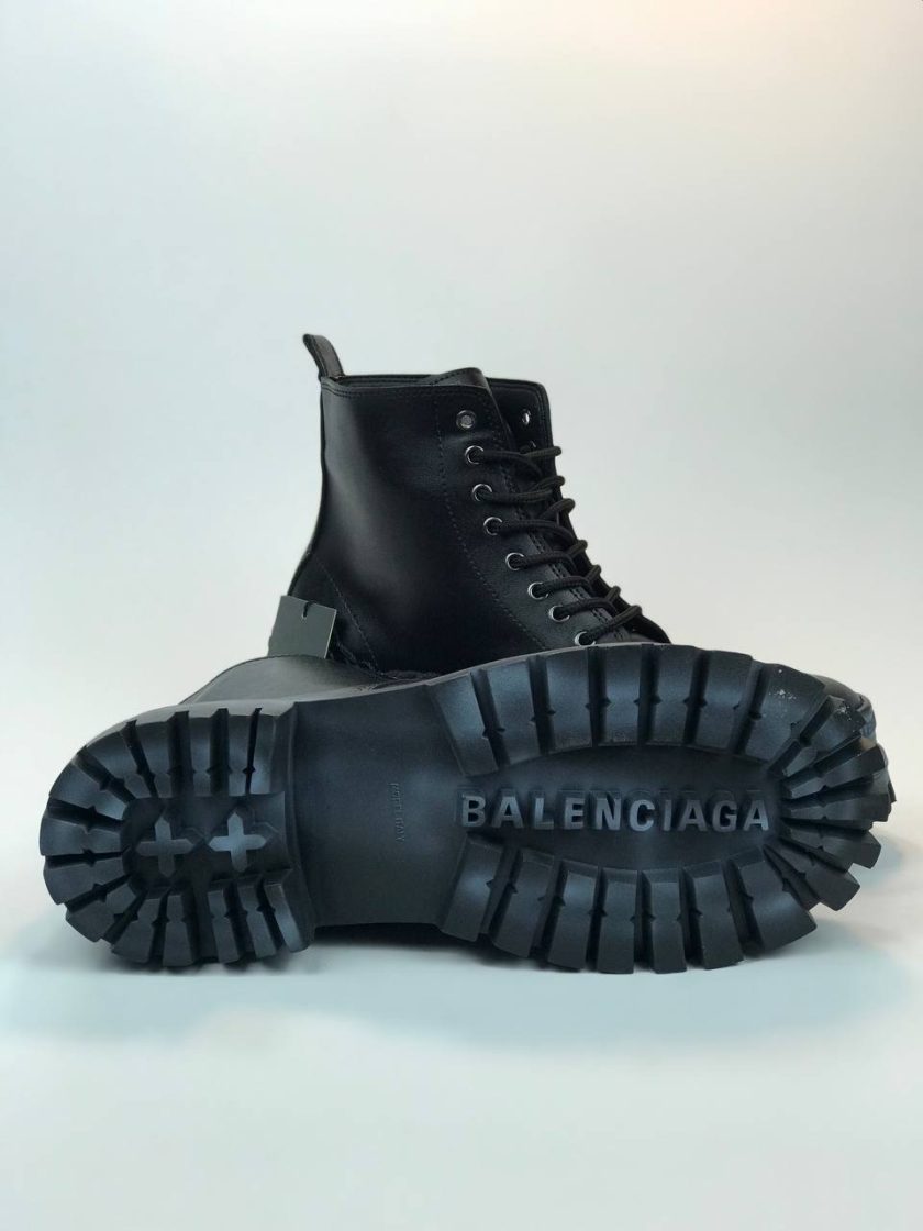 کد 2903 نیم بوت بالنسیاگا BALENCIAGA چرم مشکی - Image 3