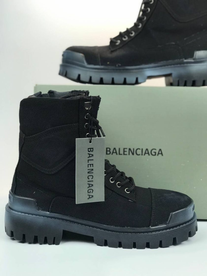 کد 2900 بوت بالنسیاگا BALENCIAGA پارچه جین مشکی رادو - Image 6