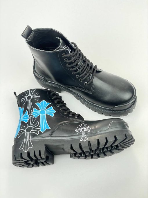 کد 2916 بوت بالنسیاگا BALENCIAGA گرافیکی نقاشی رنگی صلیبی - تصویر 9