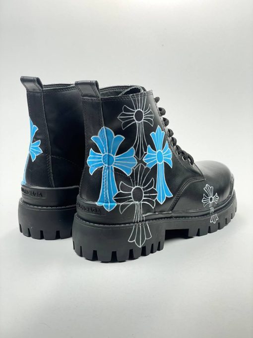 کد 2916 بوت بالنسیاگا BALENCIAGA گرافیکی نقاشی رنگی صلیبی - تصویر 7