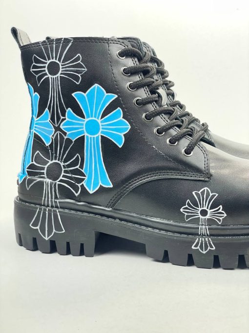 کد 2916 بوت بالنسیاگا BALENCIAGA گرافیکی نقاشی رنگی صلیبی - تصویر 4