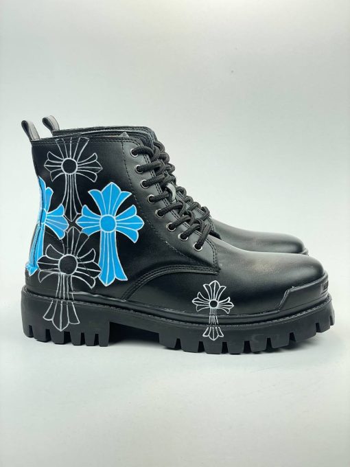 کد 2916 بوت بالنسیاگا BALENCIAGA گرافیکی نقاشی رنگی صلیبی