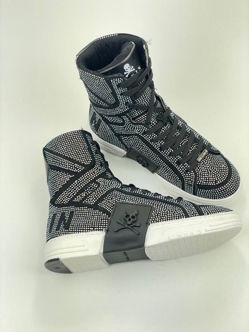کد 1810 بوت فیلیپ پلین Philipp Plein تمام نگین هفت رنگ - تصویر 9