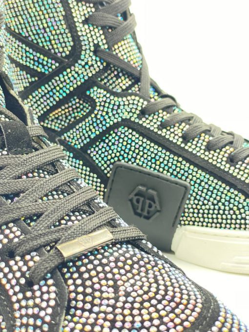کد 1810 بوت فیلیپ پلین Philipp Plein تمام نگین هفت رنگ - تصویر 3