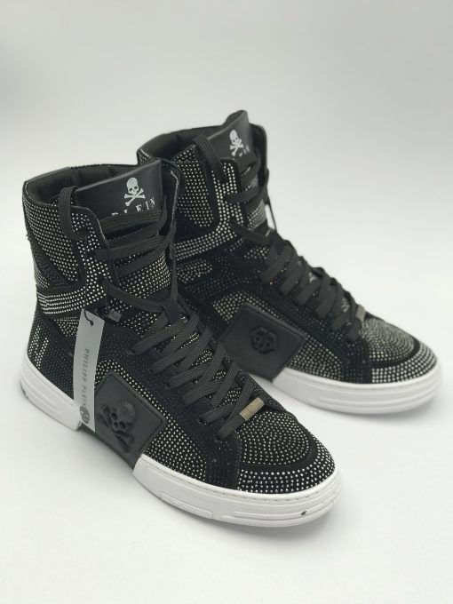 کد 1810 بوت فیلیپ پلین Philipp Plein تمام نگین مشکی - تصویر 9