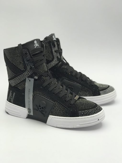 کد 1810 بوت فیلیپ پلین Philipp Plein تمام نگین مشکی - تصویر 10