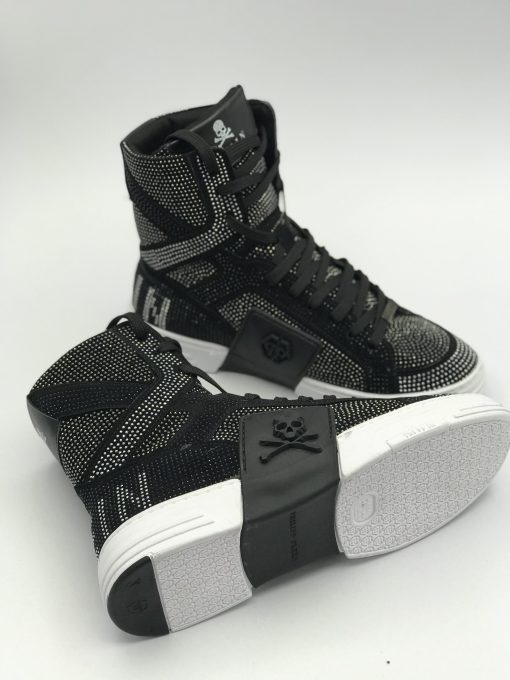 کد 1810 بوت فیلیپ پلین Philipp Plein تمام نگین مشکی - تصویر 5
