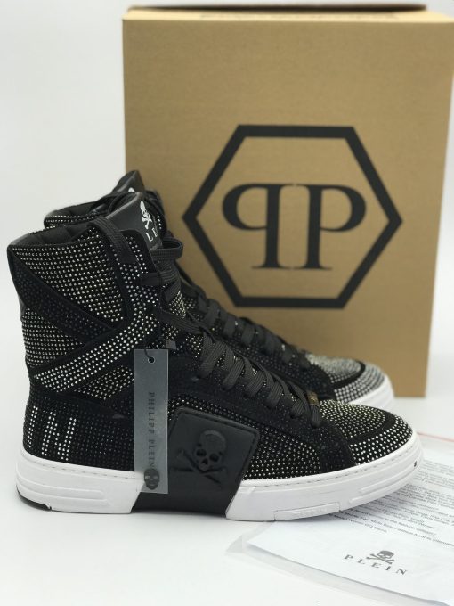 کد 1810 بوت فیلیپ پلین Philipp Plein تمام نگین مشکی