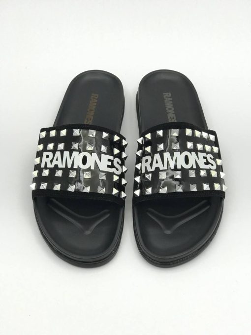 صندل RAMONES رامونس مشکی نقره ای - تصویر 2
