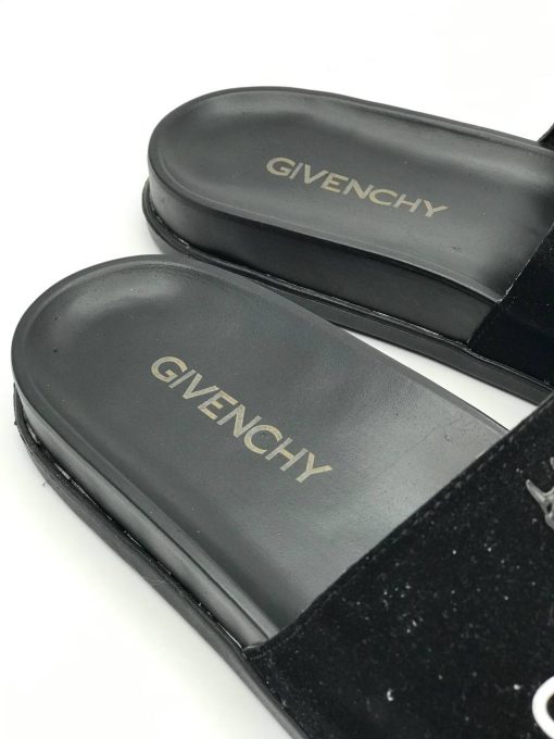 صندل GIVENCHY جیونچی طرح سه سگ دوبرمن مشکی مات و براق - تصویر 2
