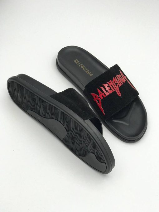صندل BALENCIGA بالنسیاگا مشکی قرمز - تصویر 6