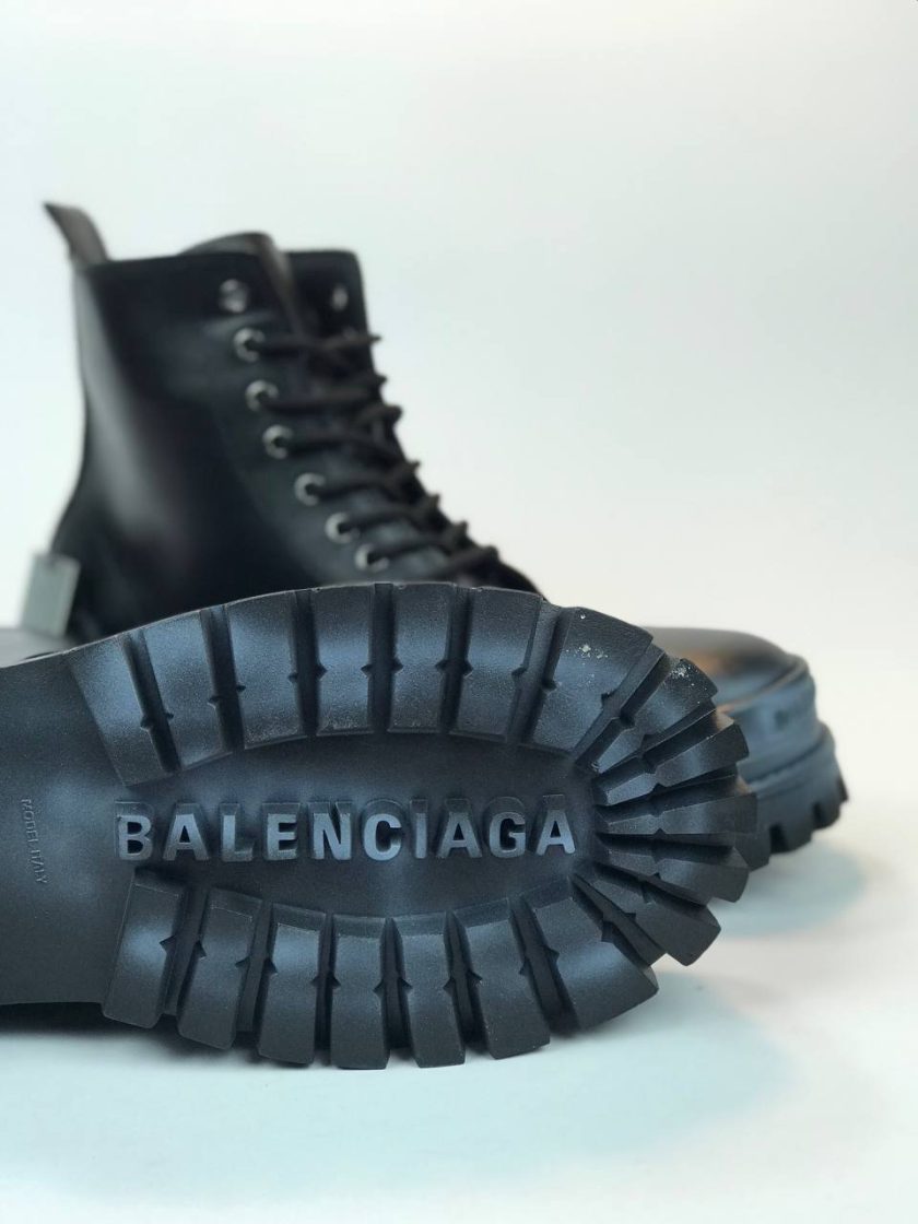 کد 2903 نیم بوت بالنسیاگا BALENCIAGA چرم مشکی - Image 6