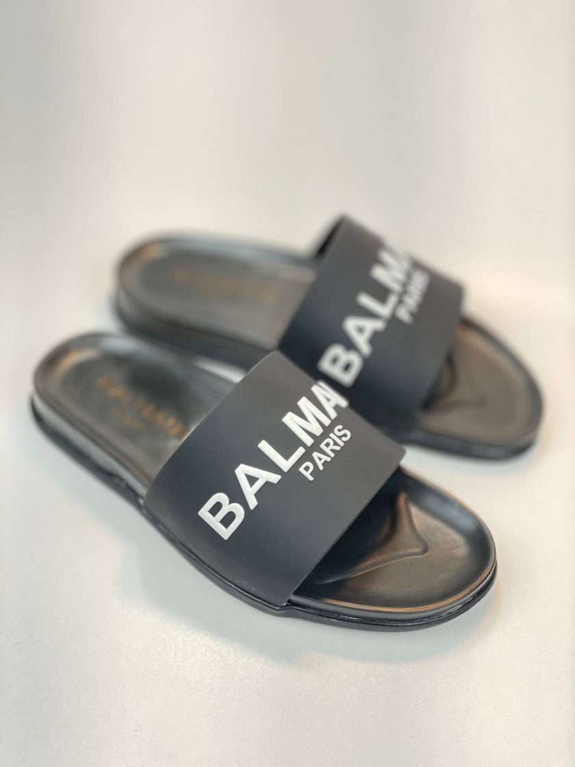 نسل جدید از سری 300 صندل slipper بالمین balmain مشکی سفید - Image 8