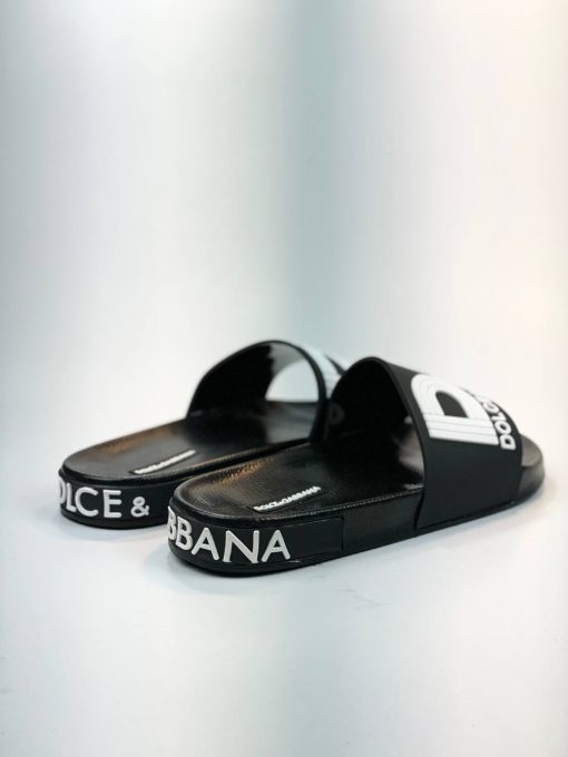 صندل Dolce & Gabbana DG مشکی یکدست - تصویر 3