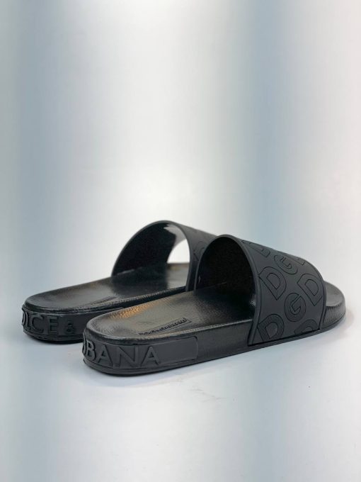 صندل Dolce & Gabbana DG حک مشکی یکدست - تصویر 2