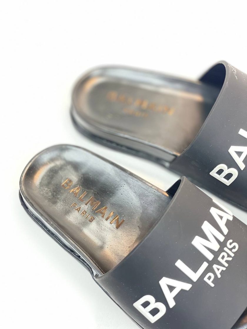 نسل جدید از سری 300 صندل slipper بالمین balmain مشکی سفید - Image 7