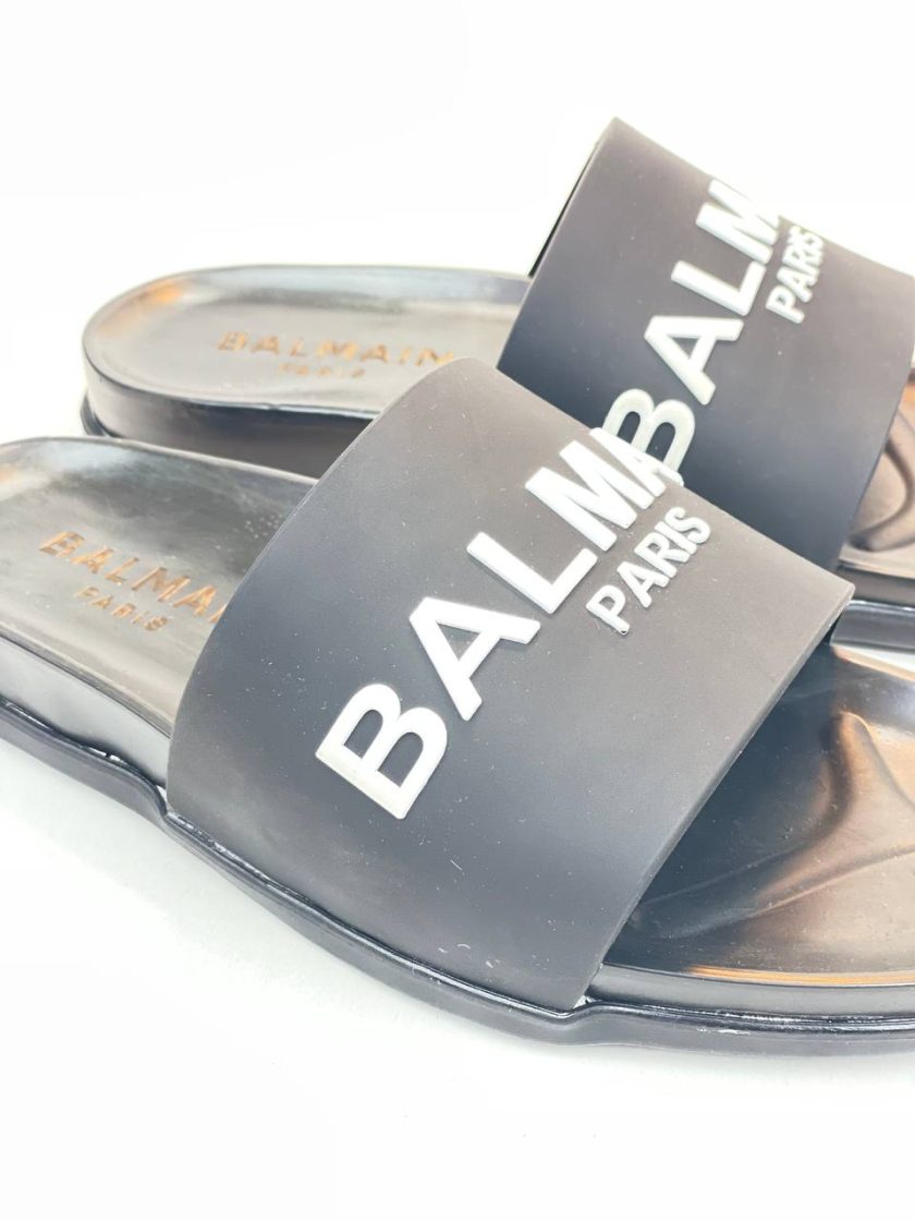 نسل جدید از سری 300 صندل slipper بالمین balmain مشکی سفید - Image 6