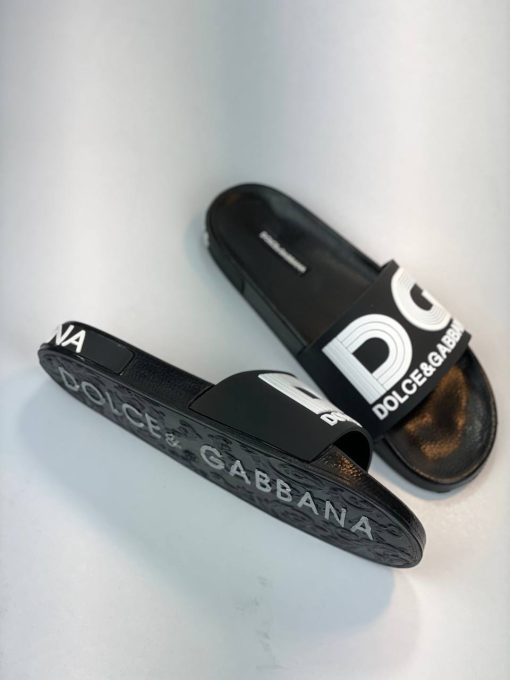 صندل Dolce & Gabbana DG مشکی یکدست - تصویر 5
