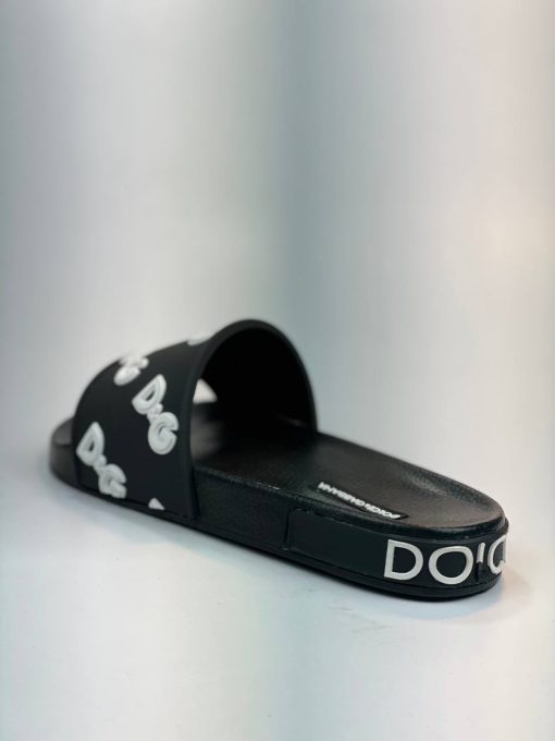 صندل Dolce & Gabbana برجسته d&g مشکی سفید - Image 6