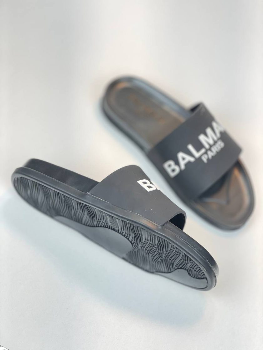 نسل جدید از سری 300 صندل slipper بالمین balmain مشکی سفید - Image 4