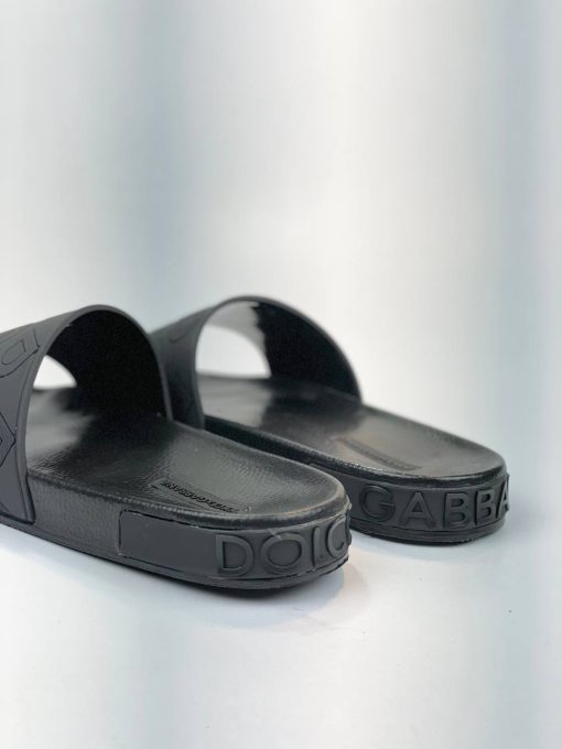 صندل Dolce & Gabbana DG حک مشکی یکدست - تصویر 6