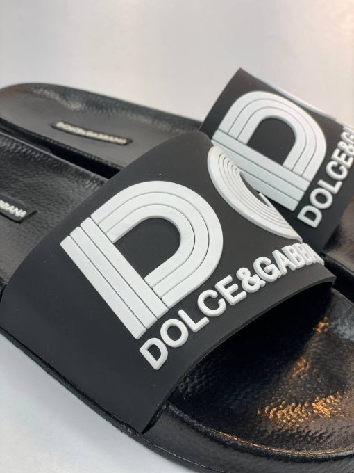 صندل Dolce & Gabbana DG مشکی یکدست - تصویر 8