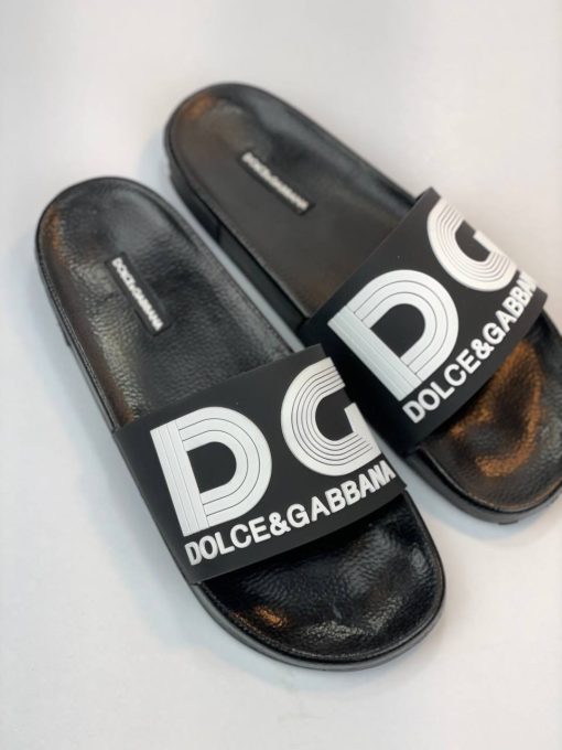 صندل Dolce & Gabbana DG مشکی یکدست - تصویر 9