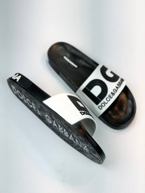 کد 1600 صندل Dolce & Gabbana DG برجسته سفید مشکی - تصویر 9